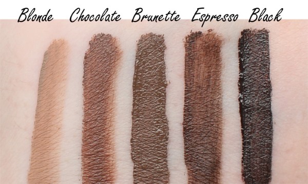 Eyebrow gels: Vivien Szabo, Faberlik, Nyx, Essence