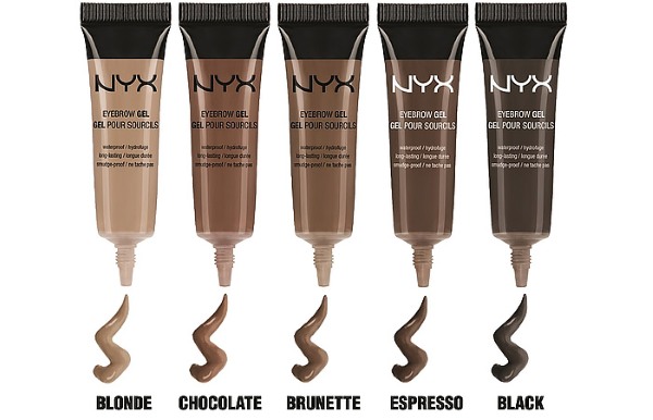 Eyebrow gels: Vivien Szabo, Faberlik, Nyx, Essence