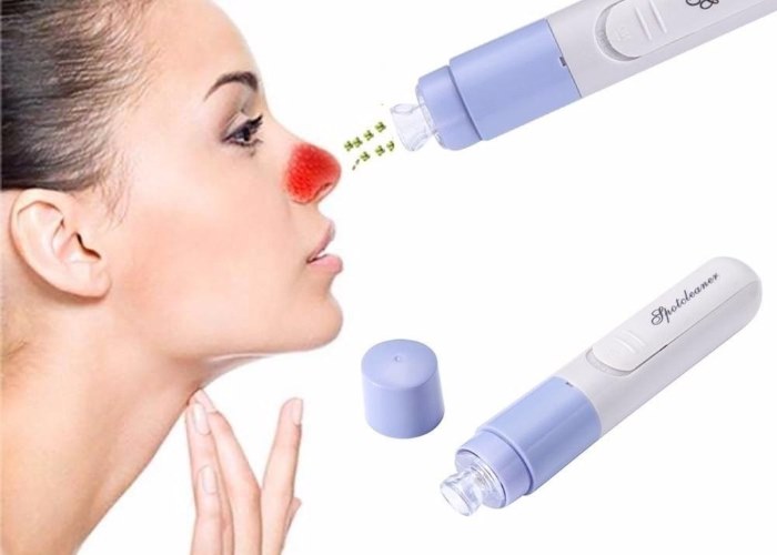 Vacuum face pore cleaner