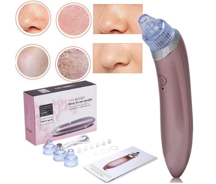 Vacuum face pore cleaner