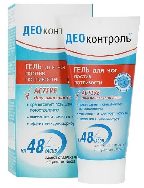 Deo Control foot cream, Kalina. Instruction, price, reviews