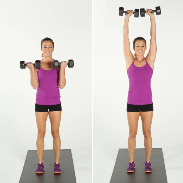 Exercises with dumbbells for women, girls for the back, arms, chest muscles, buttocks, abs, at home for beginners