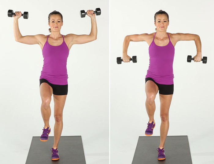 Exercises with dumbbells for women, girls for the back, arms, chest muscles, buttocks, abs, at home for beginners