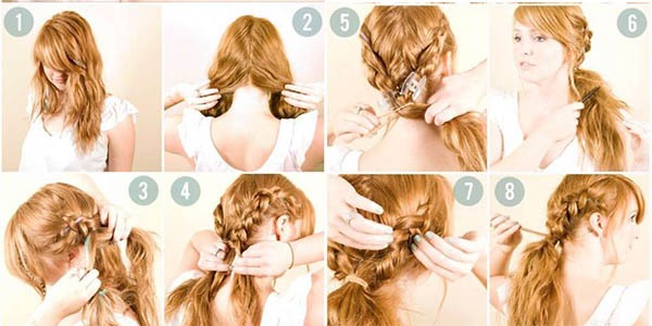 Hairstyles for long hair with your own hands at home. Step-by-step instructions, photo