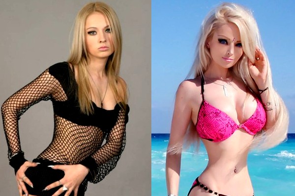 Lukyanova Valeria before and after plastics. Photo of the girl Barbie (Amatue) on Instagram, Vkontakte