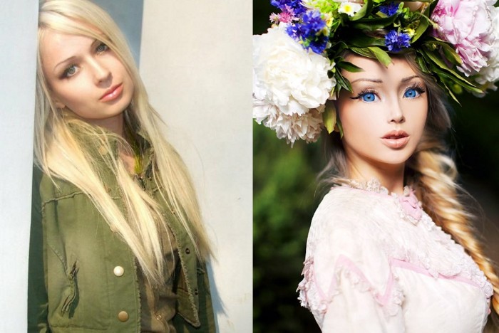 Lukyanova Valeria before and after plastics.Photo of the girl Barbie (Amatue) on Instagram, Vkontakte