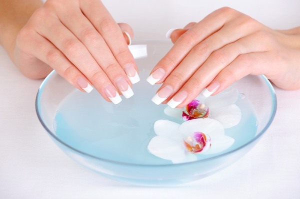 Extension of nails at home with gel, acrylic, on forms, using tips, napkins to yourself