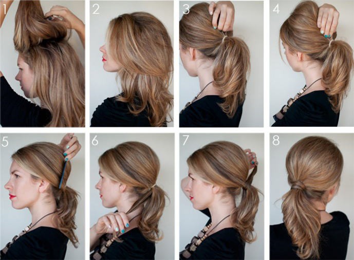 Hairstyles for medium hair do it yourself. Step-by-step instructions for simple hairstyles in 5 minutes at home