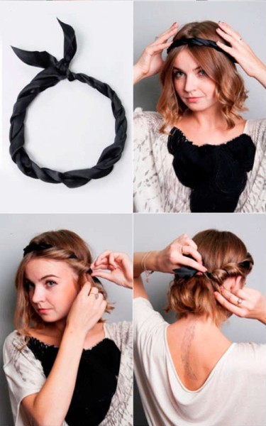 Hairstyles for medium hair do it yourself. Step-by-step instructions for simple hairstyles in 5 minutes at home