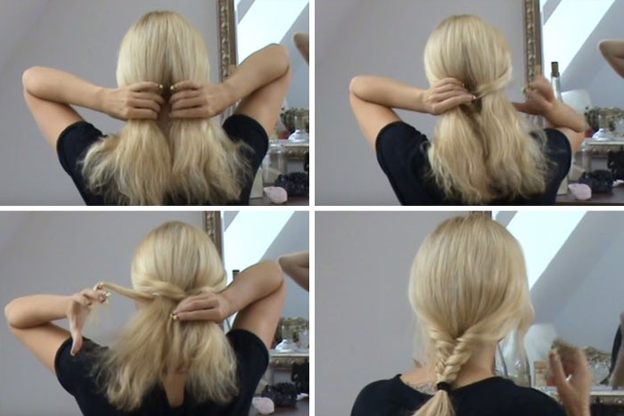 Hairstyles for medium hair do it yourself. Step-by-step instructions for simple hairstyles in 5 minutes at home