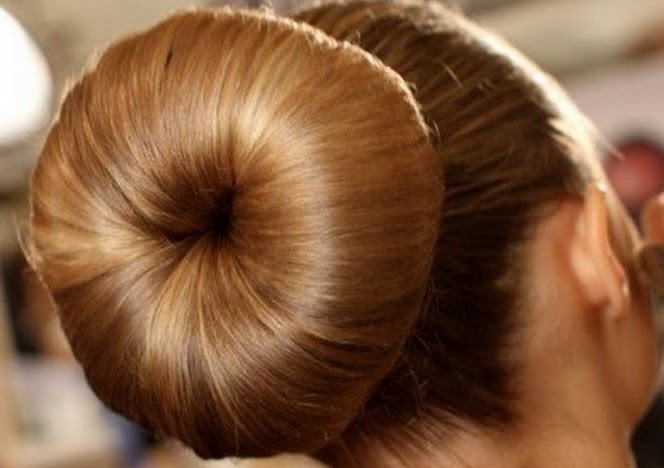 Bundle with a donut for long, medium, short hair. How to make a beautiful bundle. Photo, video