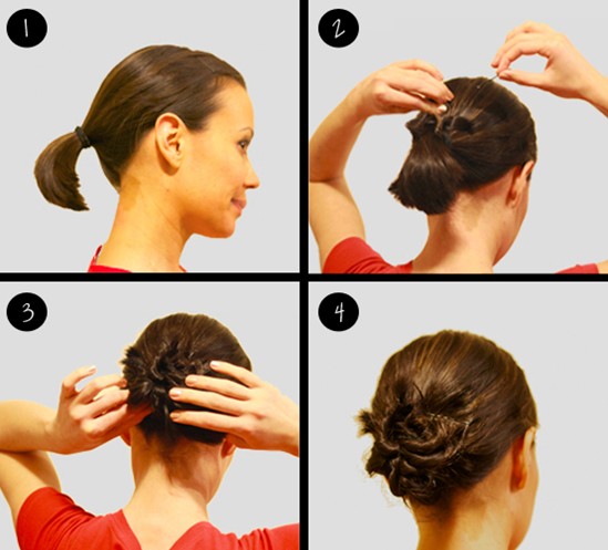 Bundle with a donut for long, medium, short hair. How to make a beautiful bundle. Photo, video