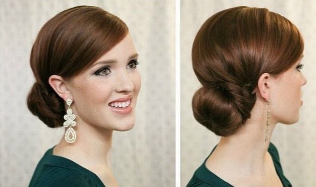 Bundle with a donut for long, medium, short hair. How to make a beautiful bundle. Photo, video