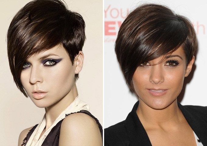 Pixie haircut for short and medium hair for women. Photo, front and back views, a diagram of how to cut, who suits