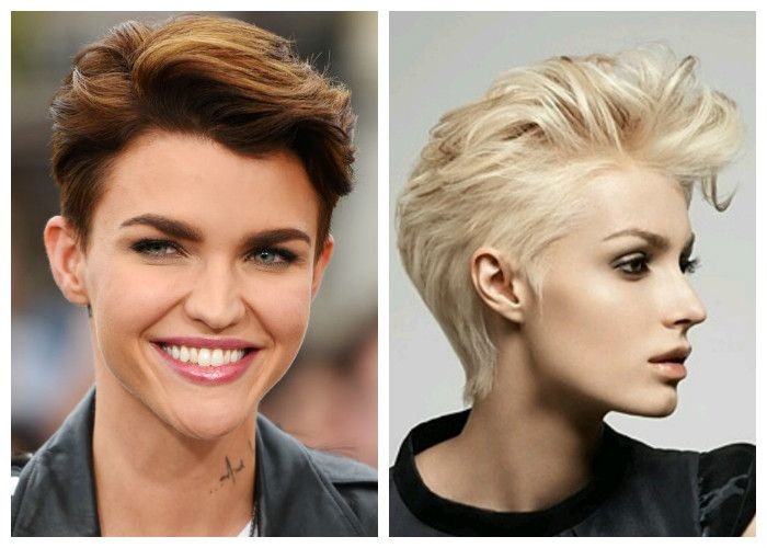 Pixie haircut for short and medium hair for women. Photo, front and back views, a diagram of how to cut, who suits