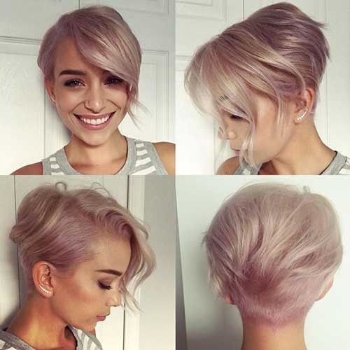 Pixie haircut for short and medium hair for women. Photo, front and back views, a diagram of how to cut, who suits