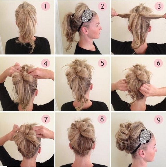 Beautiful hairstyles for medium hair quickly and easily in stages with your own hands. A photo