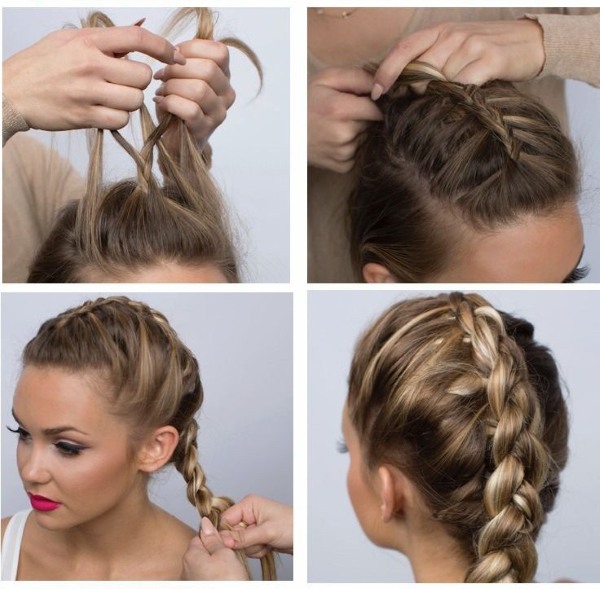 Beautiful hairstyles for medium hair quickly and easily in stages with your own hands. A photo