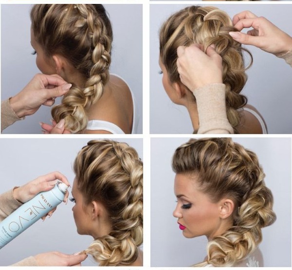 Beautiful hairstyles for medium hair quickly and easily in stages with your own hands. A photo