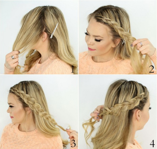 Beautiful hairstyles for medium hair quickly and easily in stages with your own hands. A photo