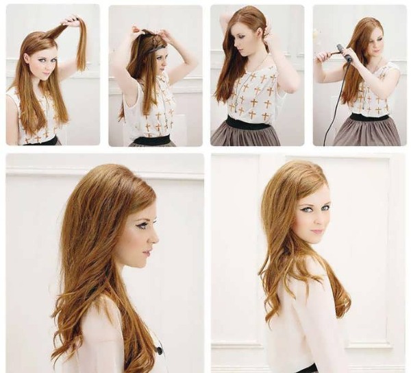 Beautiful hairstyles for medium hair quickly and easily in stages with your own hands. A photo