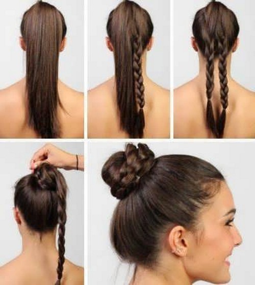 Beautiful hairstyles for medium hair quickly and easily in stages with your own hands. A photo