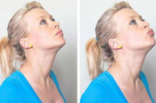 Double chin exercises are effective. How to remove cheeks and chin at home. Video