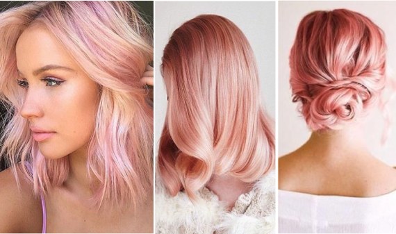 Hair color trendy in 2020. Photo of fashion trends for blondes, brunettes of the spring, summer, autumn, winter season