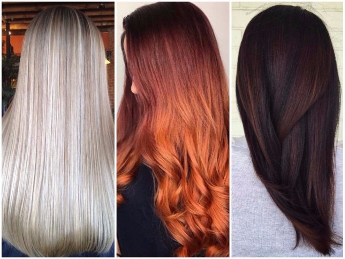 Hair colors. Photos and names of colors, shades, fashion trends of dyeing for women, highlighting