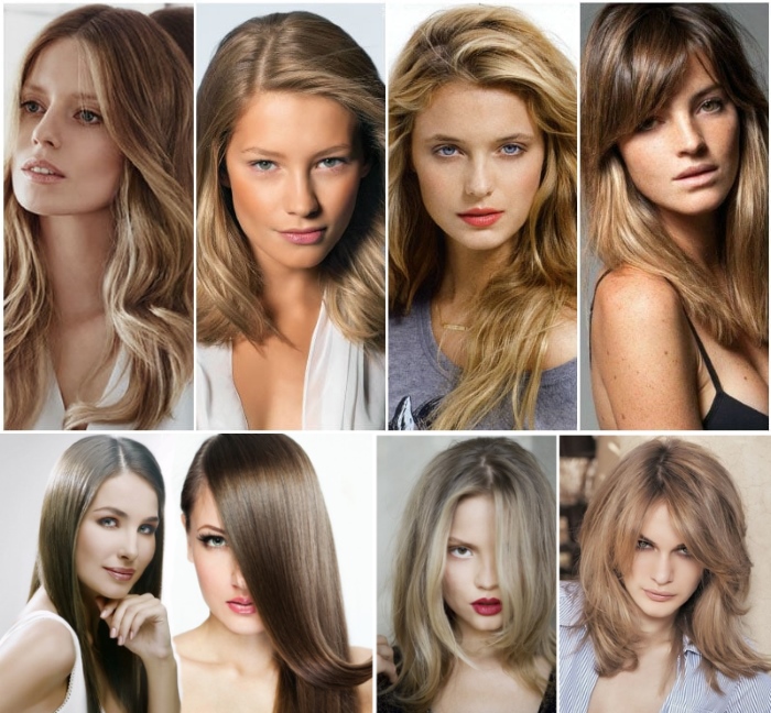 Hair colors. Photos and names of colors, shades, fashion trends of dyeing for women, highlighting