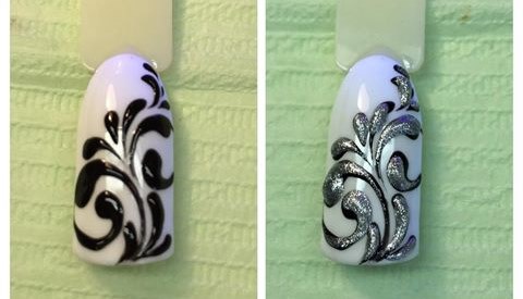 Monograms on the nails step by step. Design, how to draw gel polish, dots, scheme for beginners. A photo