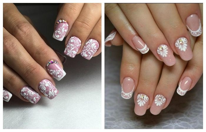 Monograms on the nails step by step. Design, how to draw gel polish, dots, scheme for beginners. A photo