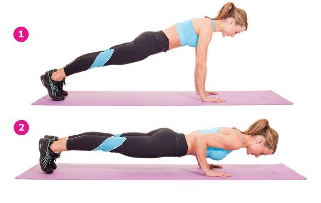 How to do push-ups from the floor for girls to pump up the abdominal muscles, pectoral muscles. Basics for beginners