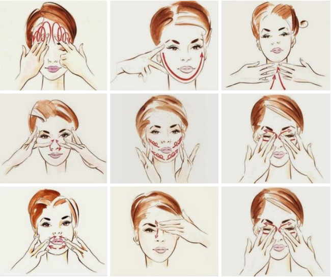 Anti-wrinkle facial massage for skin after 30, 40, 50 years. How to do it yourself at home