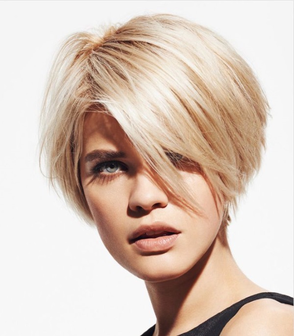 Fashionable asymmetrical haircuts for short hair. New items 2020, photo, front and back views