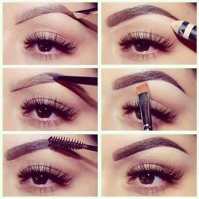 How to paint eyebrows with eyebrow shadows, paint, henna, pencil. Photo instructions