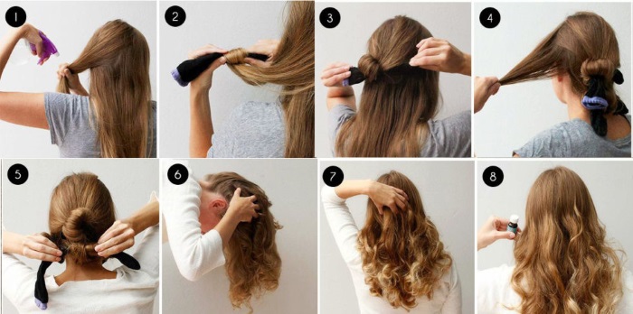 How to make beautiful and voluminous curls at home. Step by step instructions with photo