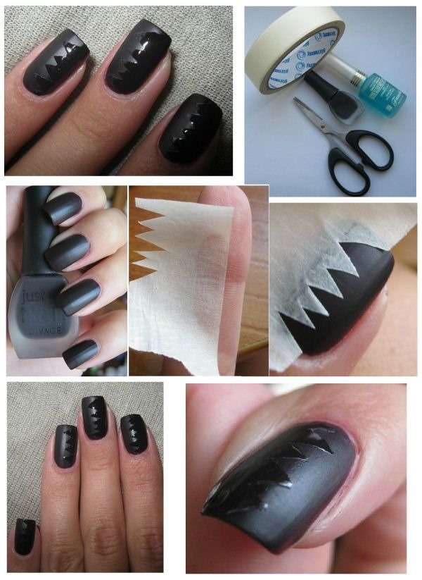 Manicure opaca per unghie corte con smalto gel. Tendenze moda 2020, nuovi design. Una foto