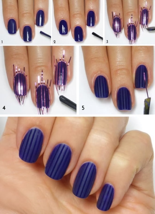 Manicure opaca per unghie corte con smalto gel. Tendenze moda 2020, nuovi design. Una foto