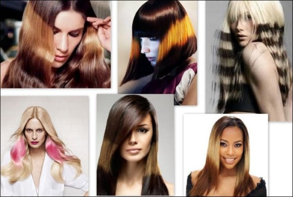 Fashionable options for dyeing hair 2020. Technique for dyeing shatush, ombre, sombre, balayazh, bronding, highlighting. A photo