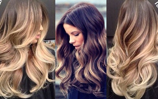 Fashionable options for dyeing hair 2020. Technique for dyeing shatush, ombre, sombre, balayazh, bronding, highlighting. A photo