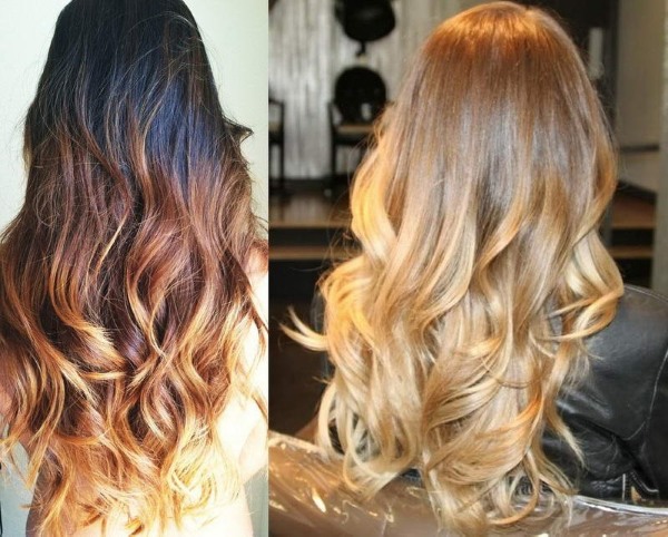 Fashionable options for dyeing hair 2020. Technique for dyeing shatush, ombre, sombre, balayazh, bronding, highlighting. A photo