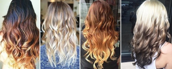 Fashionable options for dyeing hair 2020. Technique for dyeing shatush, ombre, sombre, balayazh, bronding, highlighting. A photo