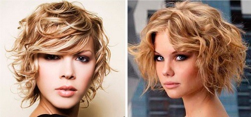 Fashionable haircuts for curly and curly hair of medium length to the shoulders with and without bangs. A photo