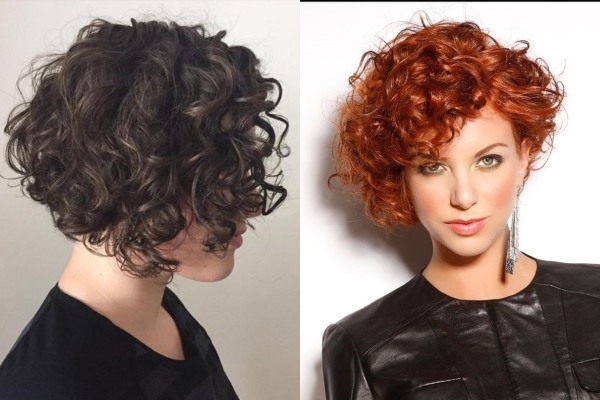 Fashionable haircuts for curly and curly hair of medium length to the shoulders with and without bangs. A photo