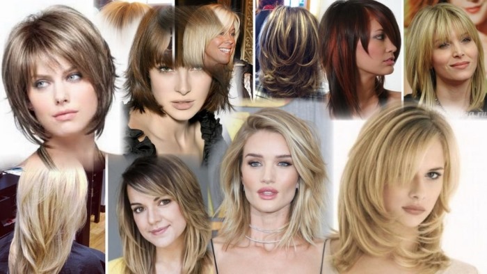 Haircuts with bangs for medium hair 2020. Photo of fashionable haircuts for a round, oval, square face