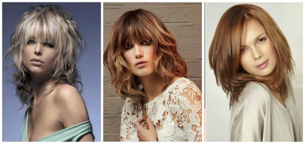 Haircuts with bangs for medium hair 2020. Photo of fashionable haircuts for a round, oval, square face