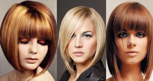 Haircuts with bangs for medium hair 2020. Photo of fashionable haircuts for a round, oval, square face