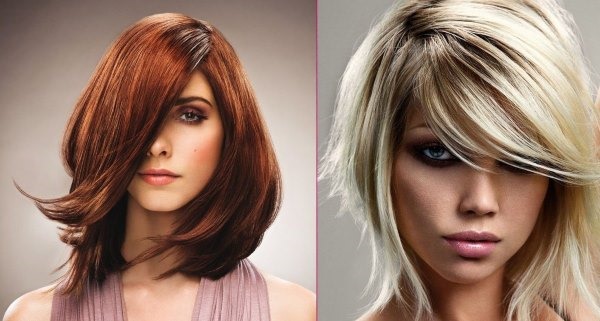 Haircuts with bangs for medium hair 2020. Photo of fashionable haircuts for a round, oval, square face