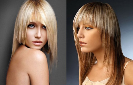 Haircuts with bangs for medium hair 2020. Photo of fashionable haircuts for a round, oval, square face